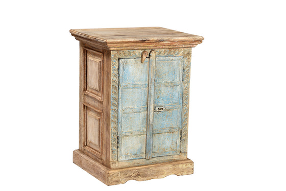 [[Pastel turquoise bedside table///Table de chevet turquoise pastel]]