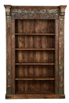 [[ Massive Bookshelf with old Indian door frame///Bibliothèque massive avec ancien cadre de porte indien]]