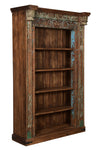 [[ Massive Bookshelf with old Indian door frame///Bibliothèque massive avec ancien cadre de porte indien]]