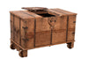 [[Old teak wood chest on wheels///Coffre sur roues en ancien bois de teck]]