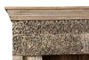 [[Massive Bookshelf with old Indian door frame///Bibliothèque massive avec ancien cadre de porte indien]]