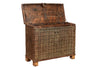 [[Old Indian teak wood chest///Coffre indien en ancien bois de teck]]