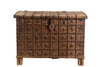 [[Old Indian teak wood chest///Coffre indien en ancien bois de teck]]