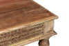 [[Square coffee table with old hand carved panels///Table basse carrée avec panneaux sculptés à la main]]