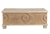 [[Pastel beige hand carved chest///Coffre beige pastel sculpté à la main]]