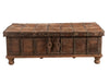 [[Old Indian teak wood chest///Coffre indien en ancien bois de teck]]