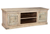 [[Wooden TV-unit with old teak wood doors///Meuble TV avec anciennes portes en bois de teck]]