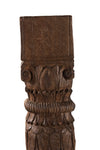 [[Old teak wood pillar candle stand///Bougeoir avec un ancien pilier en bois de teck]]