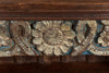 [[Old teak wood TV-unit with a hand carved facade///Meuble TV en ancien bois de teck avec une façade sculptée à la main]]