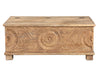 [[Pastel beige hand carved chest///Coffre beige pastel sculpté à la main]]