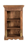[[Small bookshelf with a hand carved vintage panel///Petite bibliothèque avec un panneau vintage sculpté à la main]]