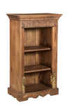 [[Small bookshelf with a hand carved vintage panel///Petite bibliothèque avec un panneau vintage sculpté à la main]]