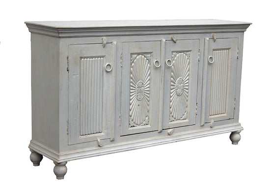 [[Whitewashed old teak wood cabinet///Armoire en vieux bois de teck blanchi à la chaux]]