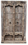 [[Massive cabinet with antique teak doors///Armoire massive avec portes antiques en teck]]