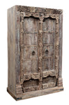 [[Massive cabinet with antique teak doors///Armoire massive avec portes antiques en teck]]