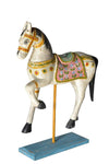 [[Hand painted horse on wooden stand///Cheval peint à la main sur support en bois]]