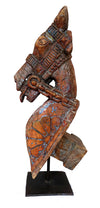 Antique Horse Sculpture on Stand // Sculpture antique de tête de cheval
