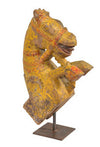 Antique Horse Sculpture on Stand // Sculpture antique de tête de cheval