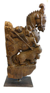 Antique Horse Sculpture on Stand // Sculpture antique de cheval