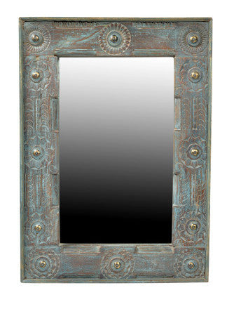 Jodhpur Blue : Decorative Mirror Frame//Jodhpur Blue : Miroir Décoratif