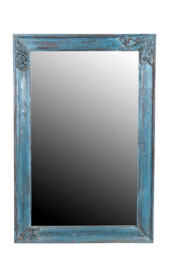 Mirror with Reclaimed Teak Frame//Miroir avec Cadre de Bois de Teck Récupéré
