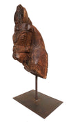 Antique Horse Sculpture on Stand // Sculpture antique de tête de cheval