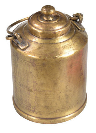 Old Brass Milk Jar//Ancien contenant de lait en laiton