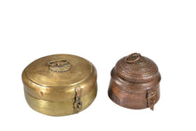  Old Brass Chapati Container//Contenant à Pain Chapati en Laiton