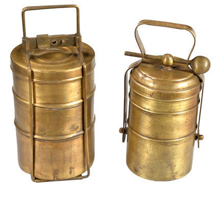 Old Brass Food Container // Contenant de Nourriture en Laiton