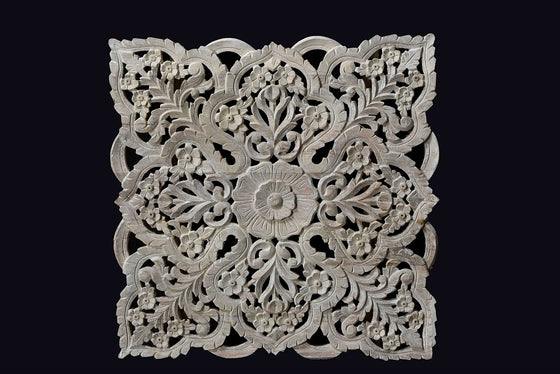 Natural beige 24" carved Jali-panel//Panneau Jali sculpté beige naturel 24"