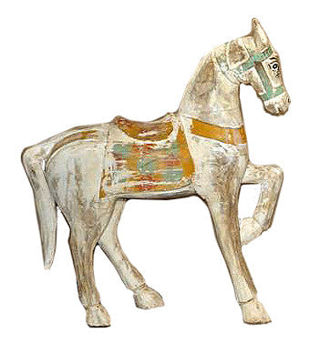 White Horse Sculpture//Sculpture de Cheval Blanc