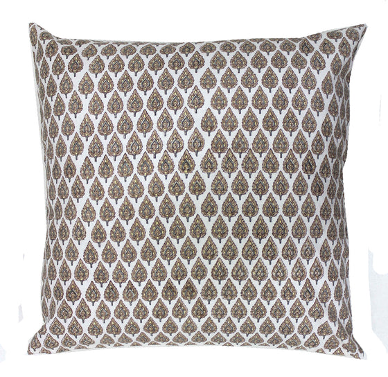 Agra: Hand block printed cushion