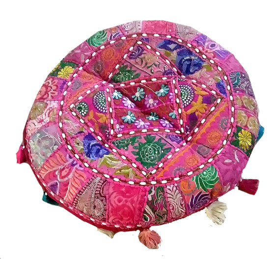 [[Spice of India : Large round floor cushion///Epice de l'Inde : Grand coussin de sol rond]]