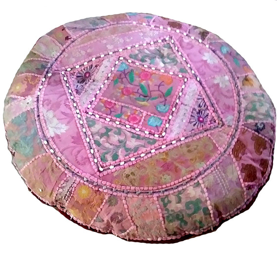 [[Spice of India : XL round floor cushion///Epice de l'Inde : Coussin de sol rond XL]]