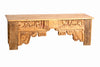 [[Teak wood bench with old carvings///Banc en bois de teck avec des sculptures anciennes]]