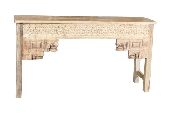 [[Old teak wood console table///Table console en ancien bois de teck]]