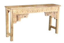  [[Old teak wood console table///Table console en ancien bois de teck]]