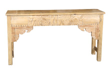  [[Old teak wood console table///Table console en ancien bois de teck]]