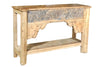 [[Old teak wood console table///Table console en ancien bois de teck]]