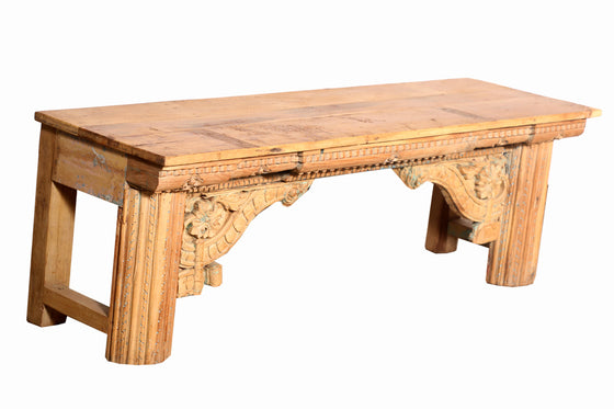 [[Old teak wood console table///Table console en ancien bois de teck]]