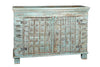[[Jodhpur blue teak wood chest with doors///Coffre en bois de teck bleu Jodhpur avec des portes]]