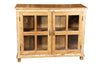 [[Old teak wood glass cabinet///Cabinet vitré en ancien bois de teck]]