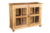 [[Old teak wood glass cabinet///Cabinet vitré en ancien bois de teck]]