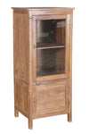[[Old teak wood glass cabinet///Cabinet vitré en ancien bois de teck]]