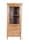 [[Old teak wood glass cabinet///Cabinet vitré en ancien bois de teck]]