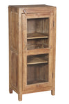 [[Old teak wood glass cabinet///Cabinet vitré en ancien bois de teck]]
