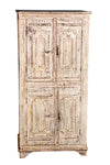 [[Pastel beige teak wood cabinet///Armoire beige pastel en bois de teck]]