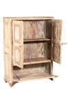 [[Pastel beige teak wood cabinet///Cabinet beige pastel en bois de teck]]