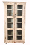 [[Old teak wood glass cabinet///Cabinet vitré en ancien bois de teck]]