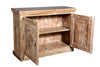 [[Pastel beige old teak wood dresser///Buffet beige pastel en ancien bois de teck]]
